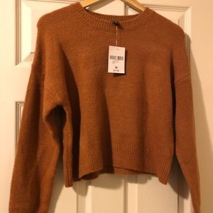 F21 cropped sweater
